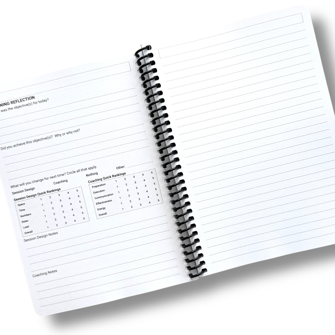 COACH REFLECTION NOTEBOOK