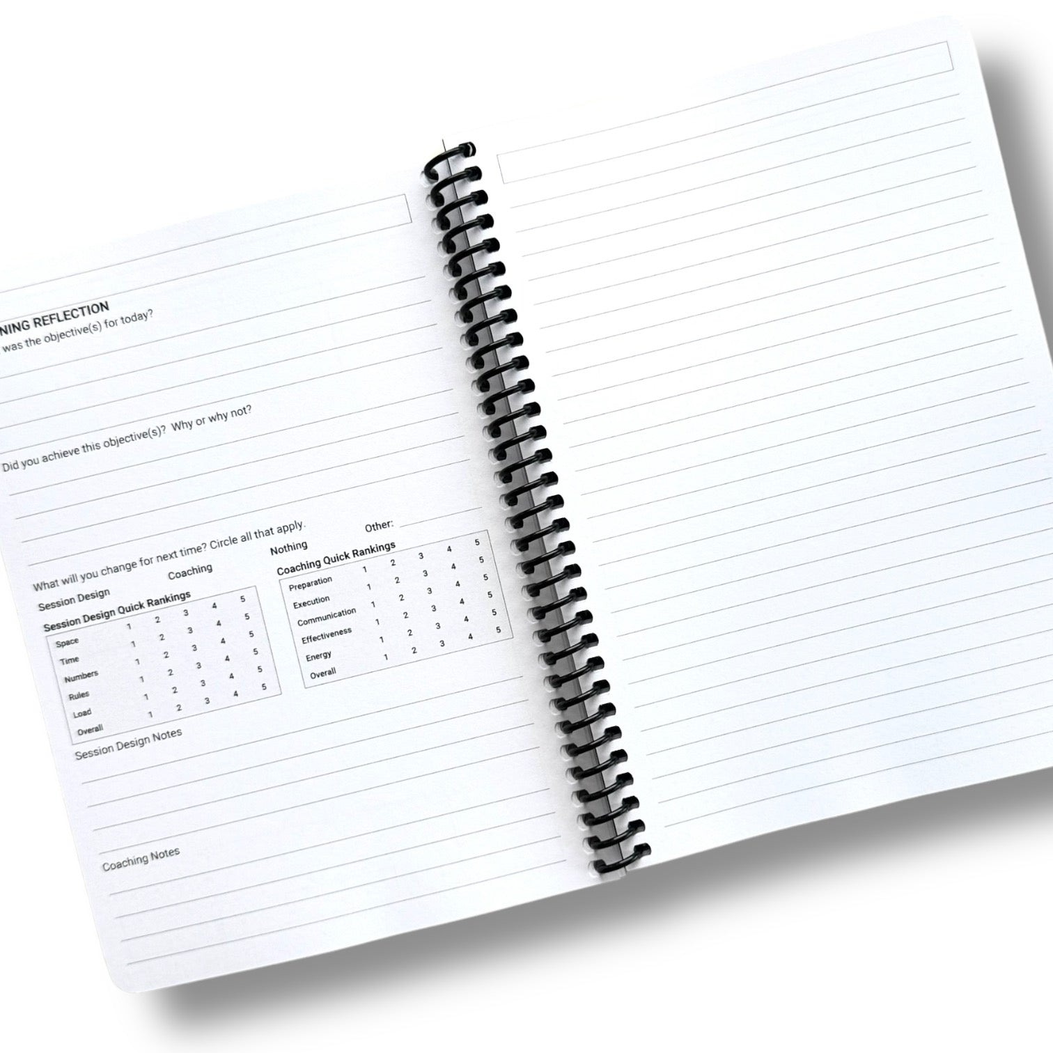 COACH REFLECTION NOTEBOOK