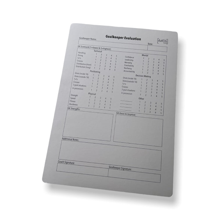 GOALKEEPER EVAL CARD MISPRINT