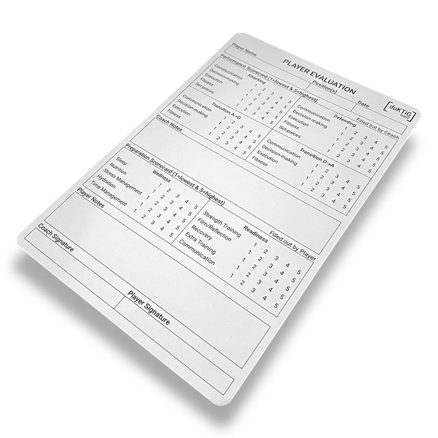 Player Evaluation Card