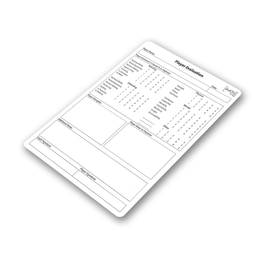 EVALUATION CARDS